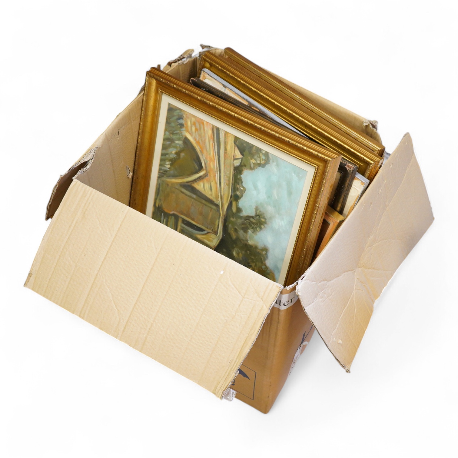 John Brown Harrison, Collection of nine Yorkshire scenes to include: oils and watercolours, largest 35 x 45cm, each framed